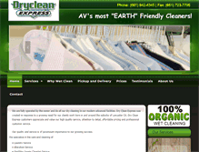 Tablet Screenshot of mydrycleanexpress.com